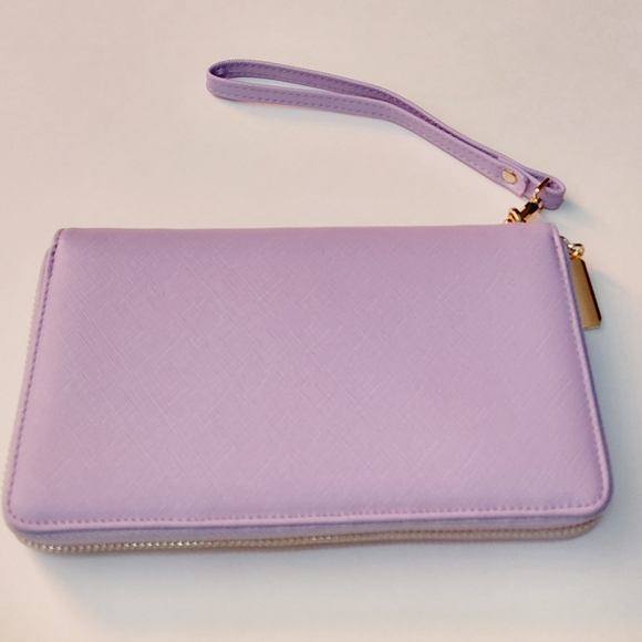 CHELMON Women's Vegan Leather Clutch Wallet, Lavender - OS - Picture 2 of 7